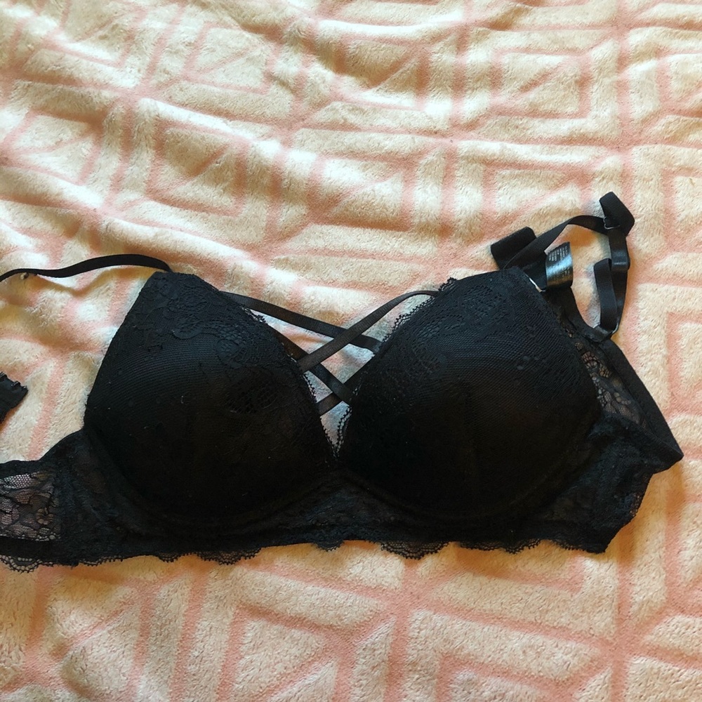 36B cute criss cross push up bra